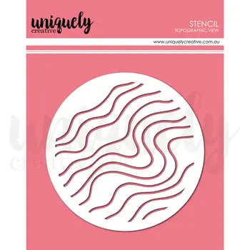 UNIQUELY CREATIVE UNIQUELY CREATIVE TOPOGRAPHIC VIEW STENCIL