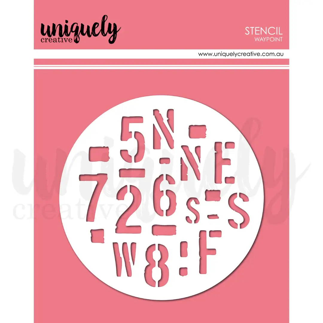 UNIQUELY CREATIVE UNIQUELY CREATIVE WAYPOINT STENCIL