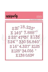 UNIQUELY CREATIVE UNIQUELY CREATIVE LATITUDE LOG STENCIL UNIQUELY CREATIVE UNIQUELY CREATIVE LATITUDE LOG STENCIL