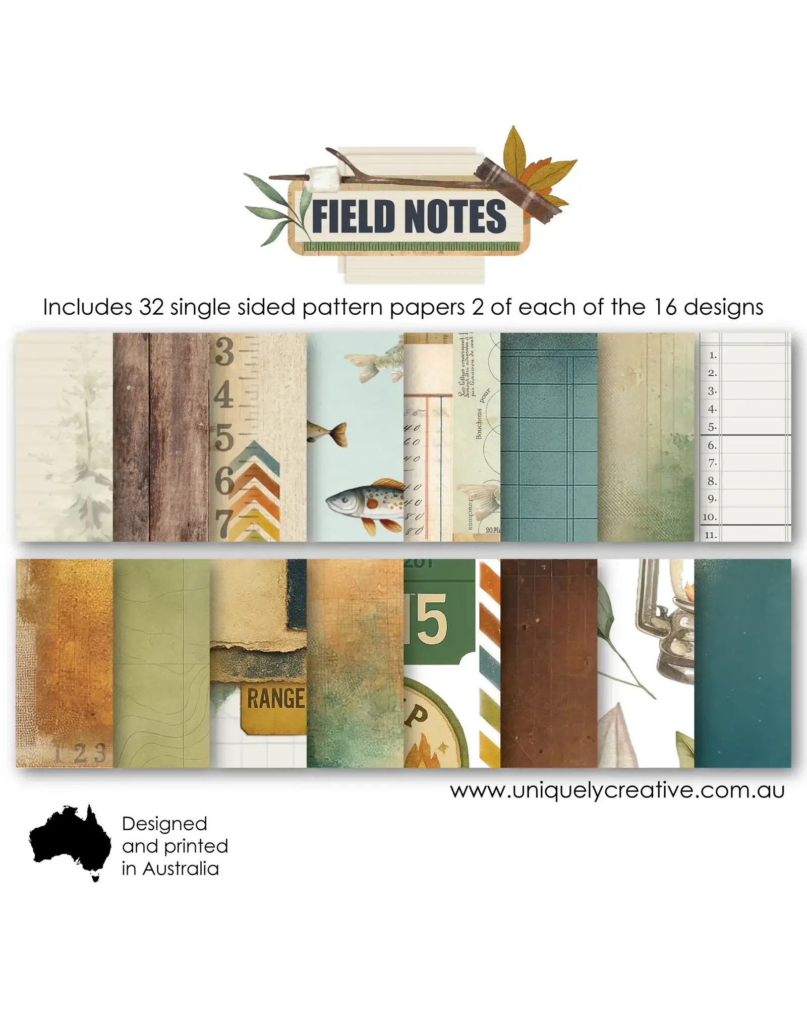 UNIQUELY CREATIVE UNIQUELY CREATIVE FIELD NOTES 6x6 COLLECTION PACK
