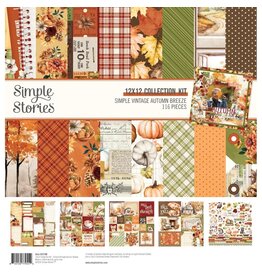SIMPLE STORIES SIMPLE STORIES SIMPLE VINTAGE AUTUMN BREEZE 12x12 COLLECTION KIT