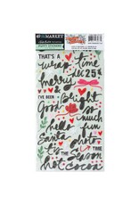 49 AND MARKET 49 AND MARKET MISTLETOE AND MEMORIES PUFFY STICKERS