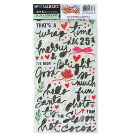 49 AND MARKET 49 AND MARKET MISTLETOE AND MEMORIES PUFFY STICKERS