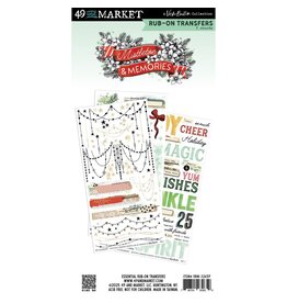 49 AND MARKET 49 AND MARKET MISTLETOE AND MEMORIES ESSENTIAL 6x12 RUB-ON TRANSFER SET 3/PK
