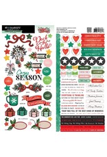 49 AND MARKET 49 AND MARKET MISTLETOE AND MEMORIES 6x12 CHIPBOARD STICKERS