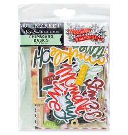 49 AND MARKET 49 AND MARKET MISTLETOE AND MEMORIES CHIPBOARD BASICS SET 55 PIECES