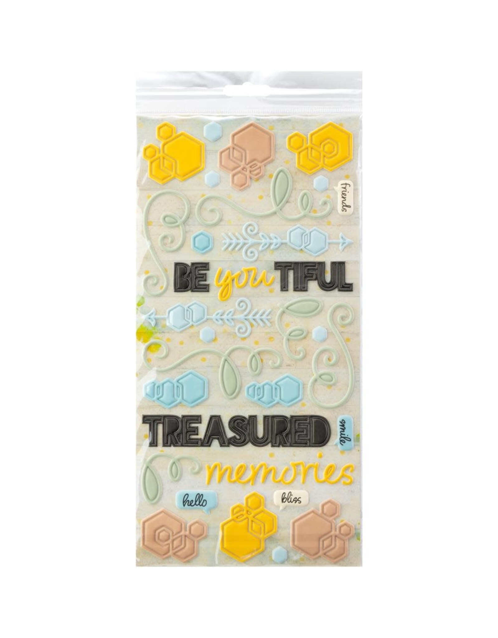 49 AND MARKET 49 AND MARKET BOTANICAL BUZZ PUFFY STICKERS