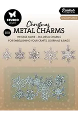 STUDIOLIGHT STUDIOLIGHT ESSENTIALS COLLECTION SNOWFLAKES METAL CHARMS