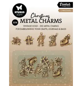 STUDIOLIGHT STUDIOLIGHT ESSENTIALS COLLECTION CHRISTMAS ELEMENTS METAL CHARMS