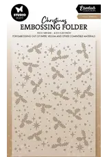 STUDIOLIGHT STUDIOLIGHT ESSENTIALS COLLECTION HOLLY SPARKLES EMBOSSING FOLDER STUDIOLIGHT STUDIOLIGHT ESSENTIALS COLLECTION HOLLY SPARKLES EMBOSSING FOLDER