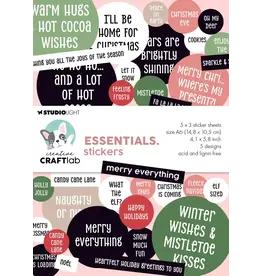 STUDIOLIGHT STUDIOLIGHT CREATIVE CRAFTLAB ESSENTIALS MERRY EVERYTHING STICKERS