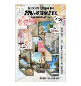 AALL & CREATE AALL & CREATE AUTOUR DE MWA & CO #37 SUNSET SPLASHES A5 DOUBLE-SIDED DESIGN PAPERS 10/PK