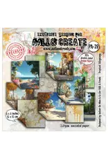 AALL & CREATE AALL & CREATE AUTOUR DE MWA & CO #39 TROPICAL ALLEYWAYS 6x6 DOUBLE-SIDED DESIGN PAPERS 10/PK