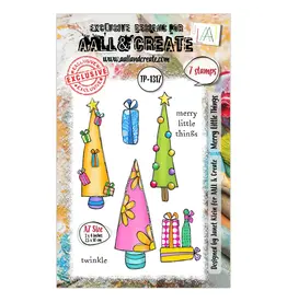 AALL & CREATE AALL & CREATE JANET KLEIN #1317 MERRY LITTLE THINGS A7 CLEAR STAMP SET