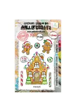 AALL & CREATE AALL & CREATE JANET KLEIN #1318 CANDY LANE A7 CLEAR STAMP SET