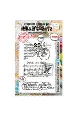 AALL & CREATE AALL & CREATE JANET KLEIN #1319 CAROLS AND CANCELLATIONS A7 CLEAR STAMP SET
