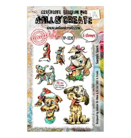 AALL & CREATE AALL & CREATE AUTOUR DE MWA #1320 SNUGGLE SPARK A6 CLEAR STAMP SET