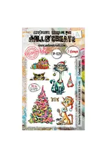AALL & CREATE AALL & CREATE AUTOUR DE MWA #1321 CATMAS CAPERS A6 CLEAR STAMP SET