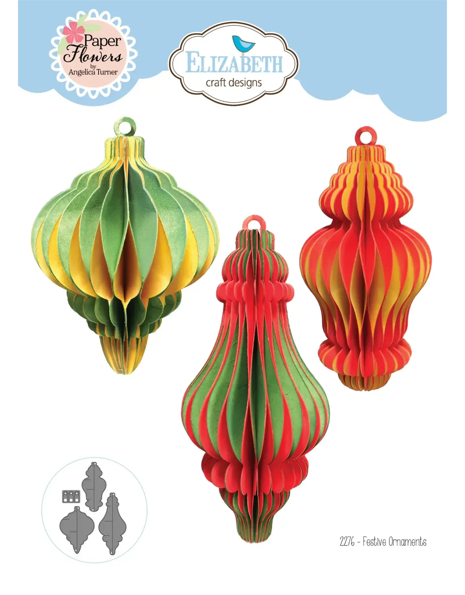 ELIZABETH CRAFT DESIGNS ELIZABETH CRAFT DESIGNS FESTIVE ORNAMENTS DIE SET