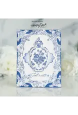 HONEY BEE HONEY BEE STAMPS ORNATE GINGER JAR CLING STAMP SET