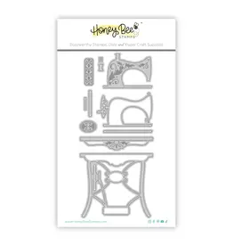 HONEY BEE HONEY BEE STAMPS LOVELY LAYERS: ANTIQUE SEWING TABLE DIE SET