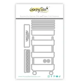 HONEY BEE HONEY BEE STAMPS LOVELY LAYERS: CRAFT CART DIE SET