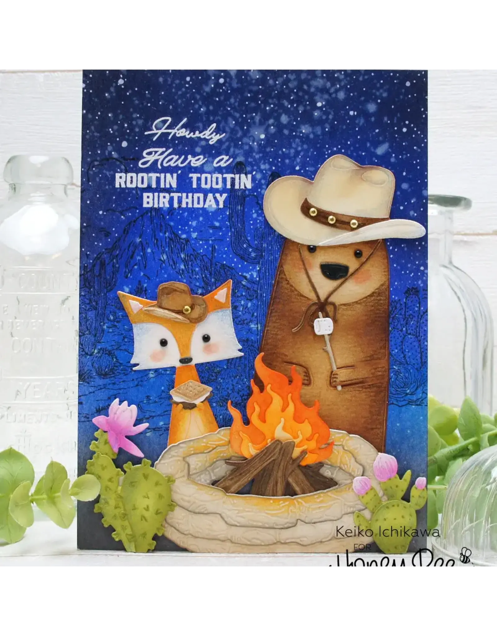 HONEY BEE HONEY BEE STAMPS LOVELY LAYERS: FIREPIT DIE SET