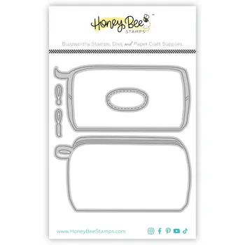 HONEY BEE HONEY BEE STAMPS LOVELY LAYERS: ZIPPER BAG DIE SET