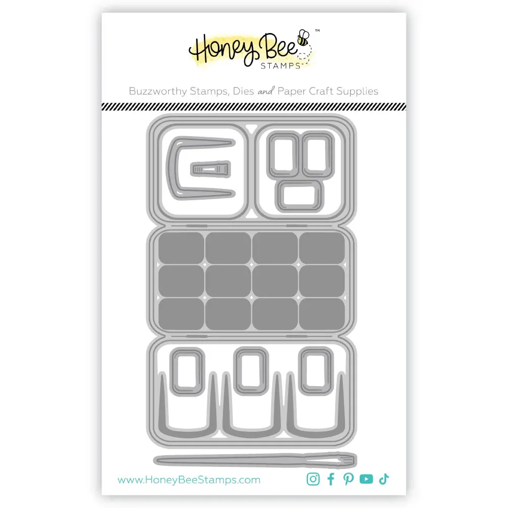 HONEY BEE STAMPS HONEY BEE STAMPS LOVELY LAYERS: TIN PALETTE DIE SET