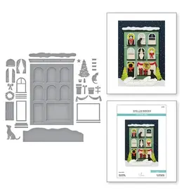 SPELLBINDERS SPELLBINDERS YANA SMAKULA CITY HOLIDAY COLLECTION CITY HOLIDAY ETCHED DIE SET