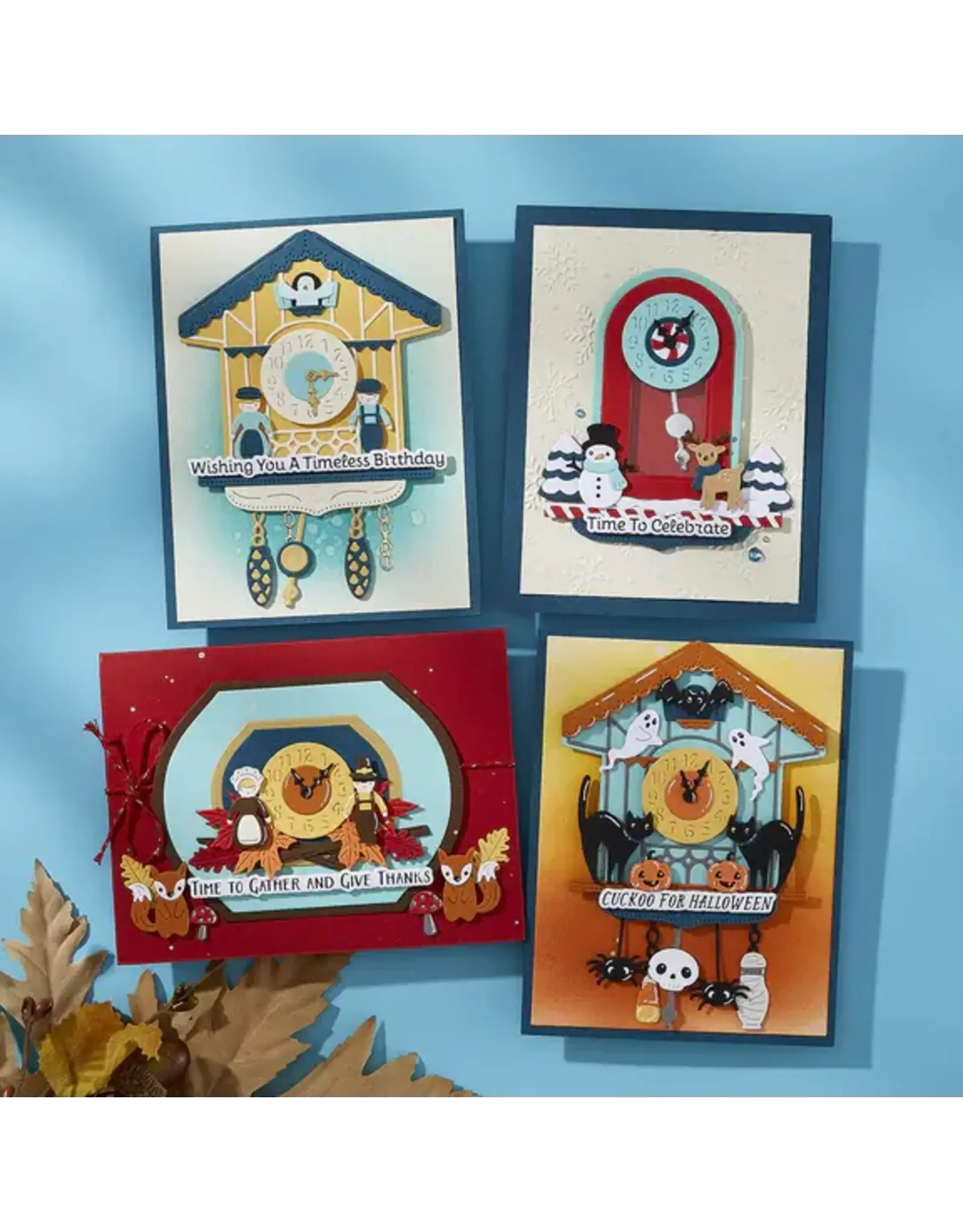 SPELLBINDERS SPELLBINDERS CUCKOO COTTAGE COLLECTION CHIMING CHRISTMAS DIE SET