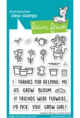 LAWN FAWN LAWN FAWN GARDEN MOUSE CLEAR STAMP SET