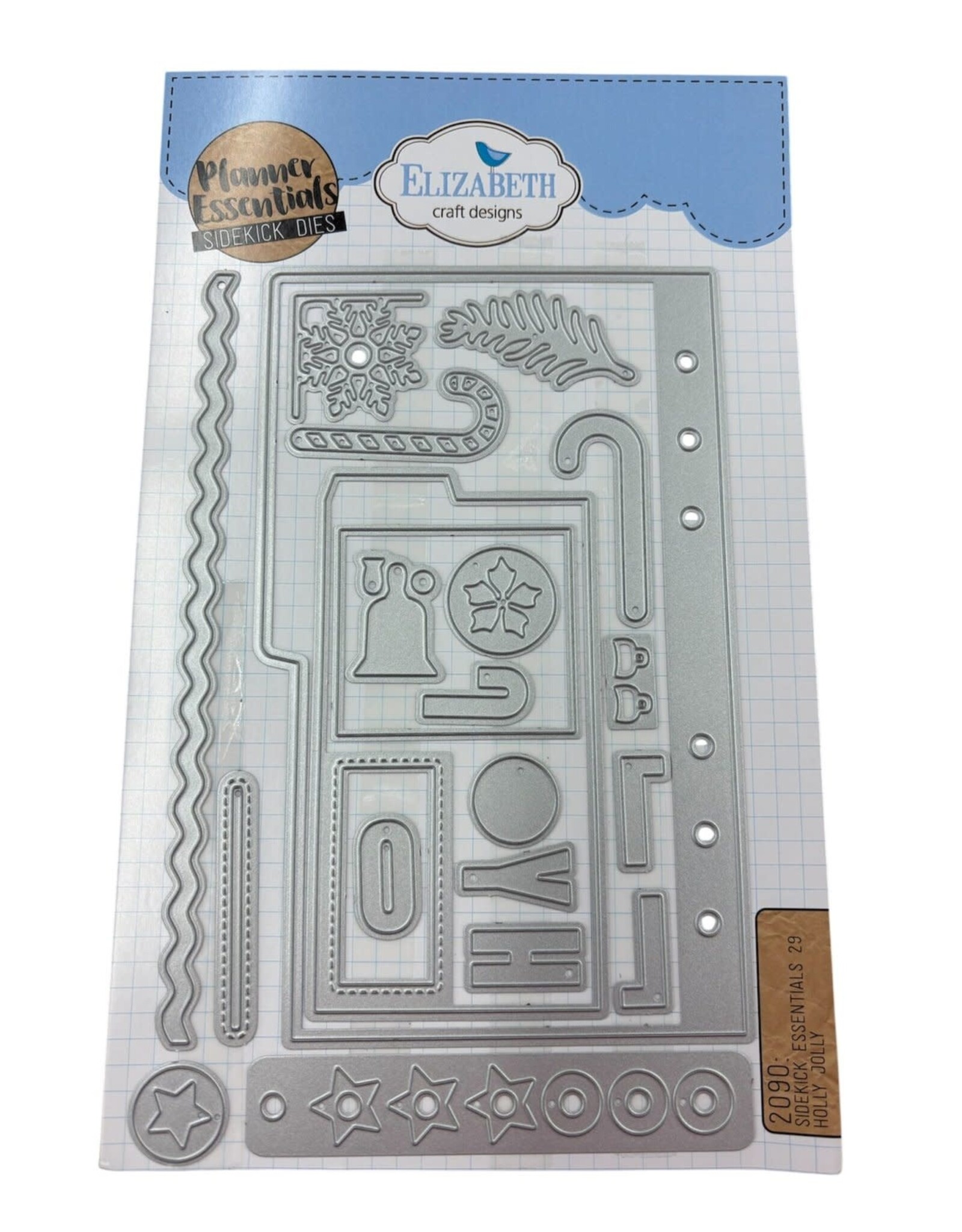 ELIZABETH CRAFT DESIGNS ELIZABETH CRAFT DESIGNS SIDEKICK PLANNER ESSENTIALS 29 HOLLY JOLLY DIE SET