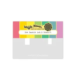WAFFLE FLOWER WAFFLE FLOWER INK SWATCH 1x0.5 STENCIL