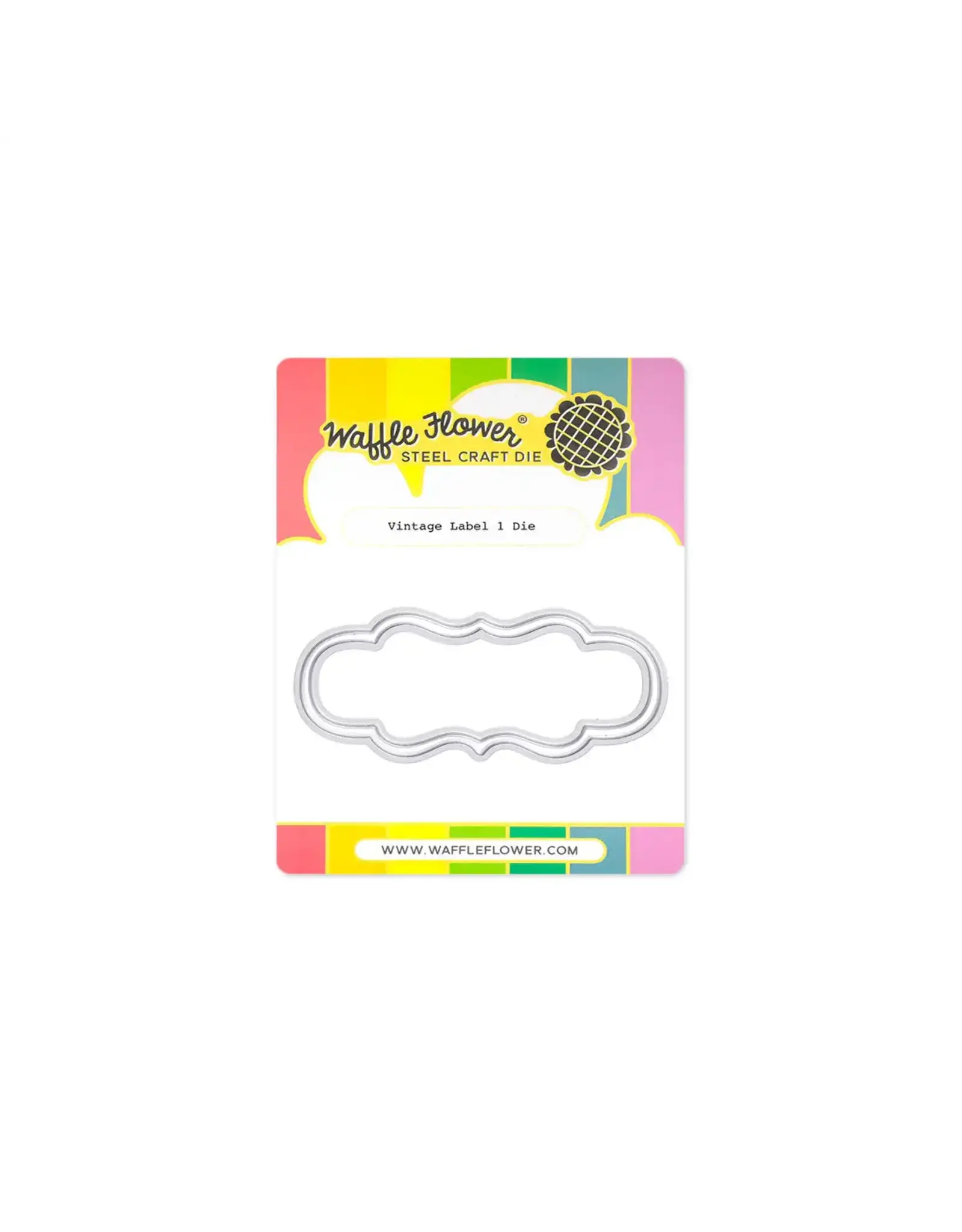 WAFFLE FLOWER WAFFLE FLOWER VINTAGE LABEL 1 DIE SET