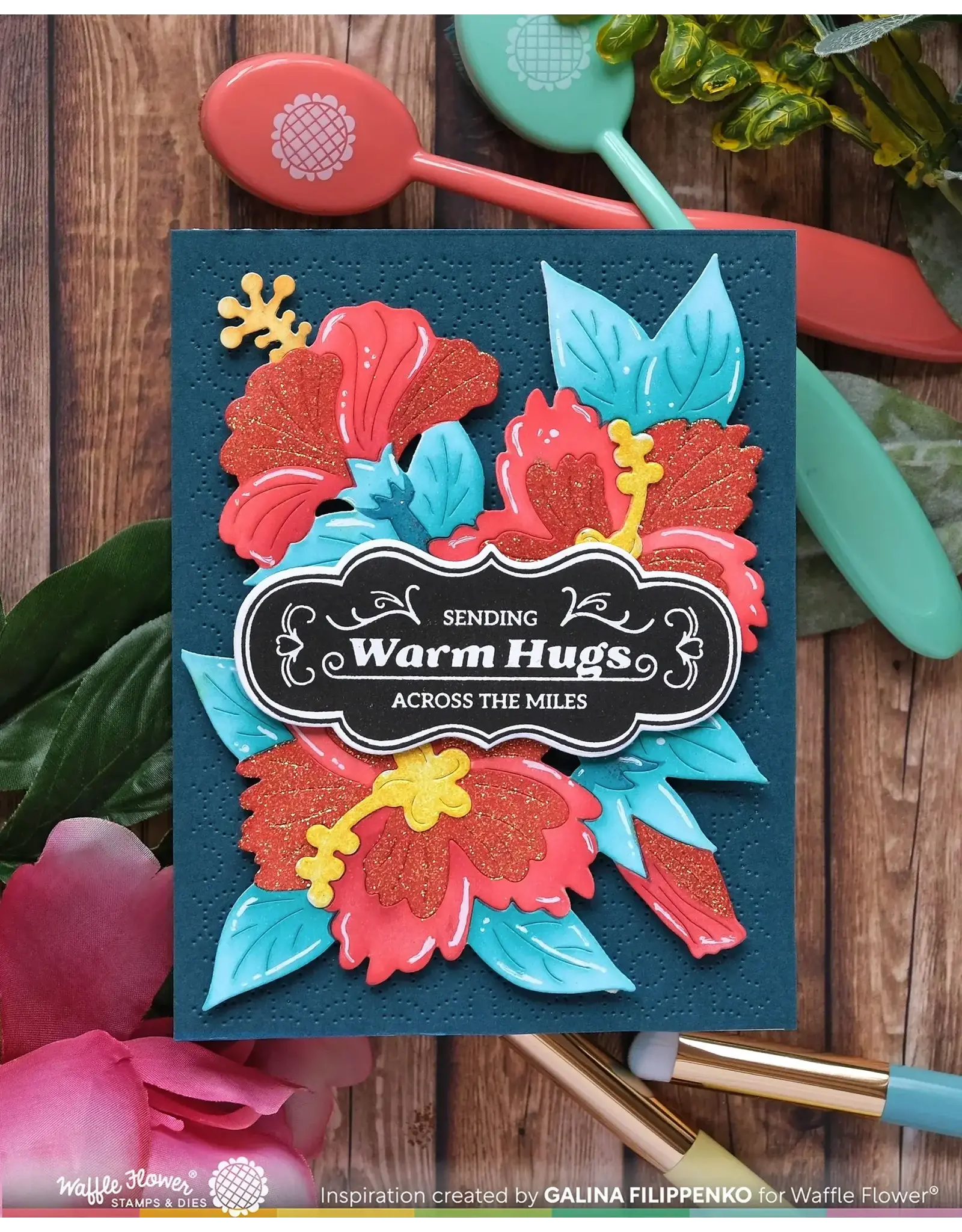 WAFFLE FLOWER WAFFLE FLOWER VINTAGE LABEL 1 DIE SET