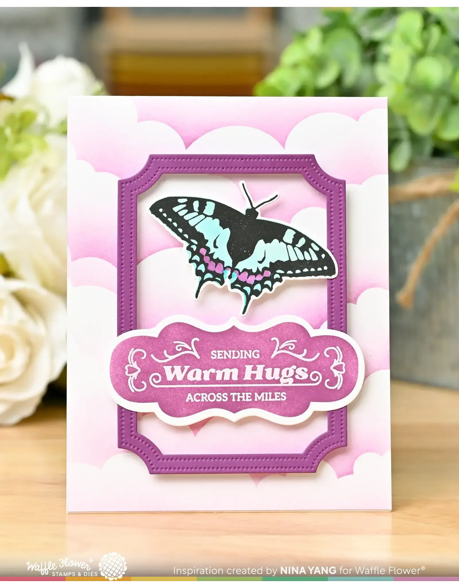 WAFFLE FLOWER WAFFLE FLOWER VINTAGE LABEL 1 DIE SET