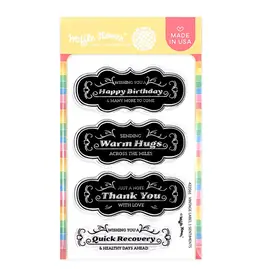 WAFFLE FLOWER WAFFLE FLOWER VINTAGE LABEL 1 CLEAR STAMP SET