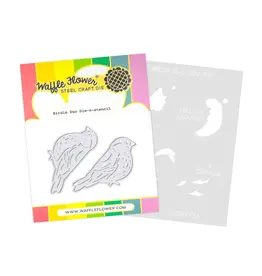 WAFFLE FLOWER WAFFLE FLOWER BIRDIE DUO DIE-N-STENCIL