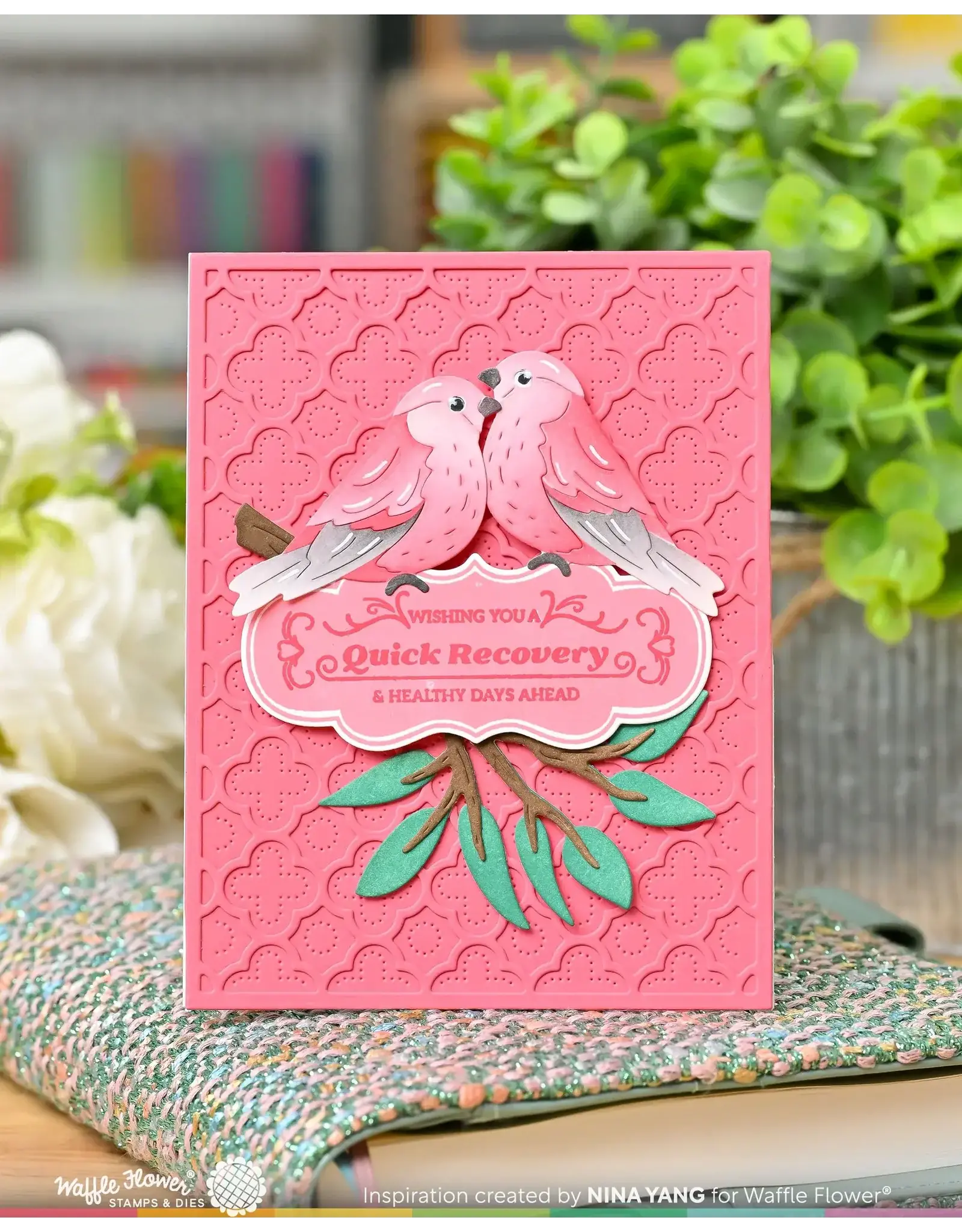 WAFFLE FLOWER WAFFLE FLOWER BIRDIE DUO DIE-N-STENCIL