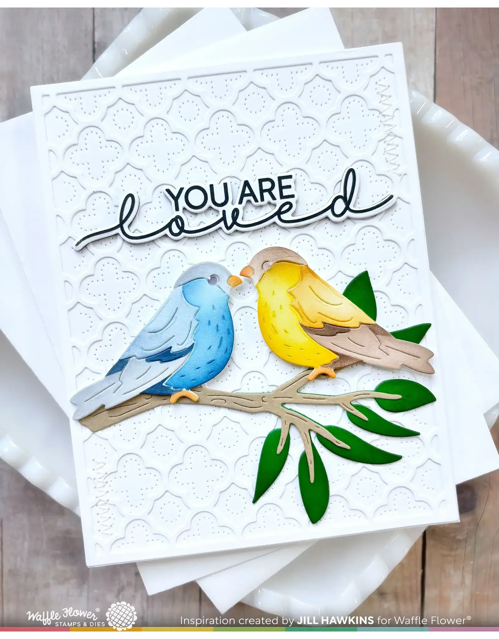 WAFFLE FLOWER WAFFLE FLOWER BIRDIE DUO DIE-N-STENCIL