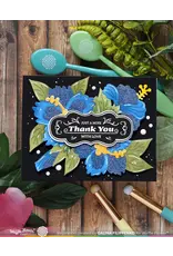 WAFFLE FLOWER WAFFLE FLOWER HIBISCUS CLUSTER STENCIL