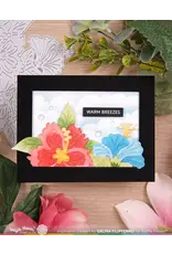 WAFFLE FLOWER WAFFLE FLOWER HIBISCUS CLUSTER STENCIL