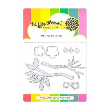 WAFFLE FLOWER WAFFLE FLOWER HIBISCUS BRANCH DIE SET
