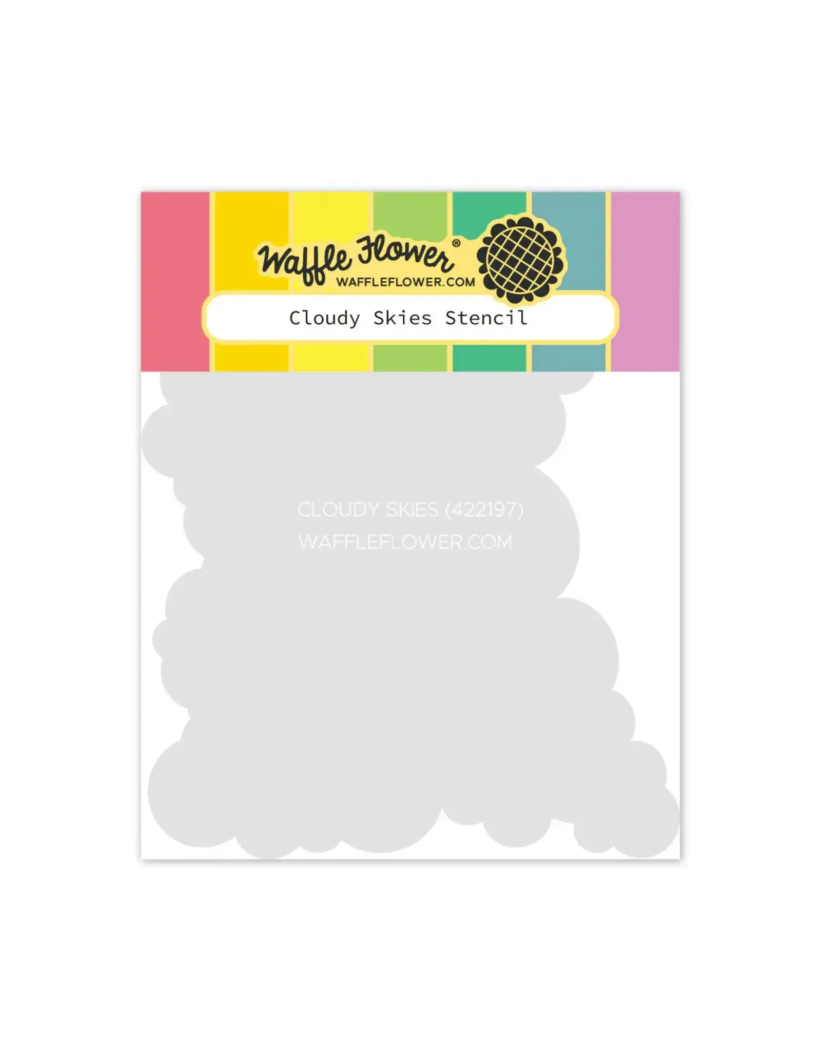 WAFFLE FLOWER WAFFLE FLOWER CLOUDY SKIES STENCIL