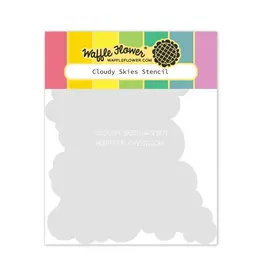 WAFFLE FLOWER WAFFLE FLOWER CLOUDY SKIES STENCIL