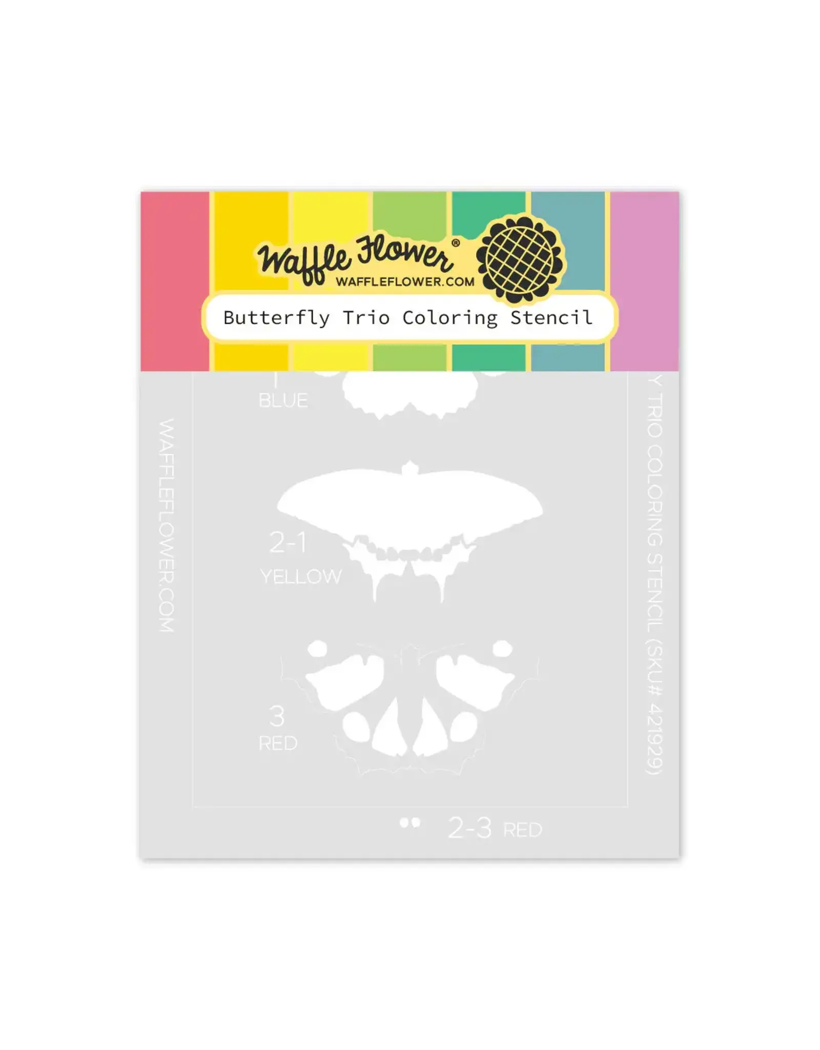 WAFFLE FLOWER WAFFLE FLOWER BUTTERFLY TRIO COLORING STENCIL