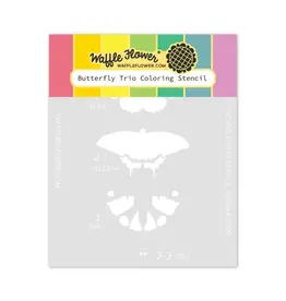 WAFFLE FLOWER WAFFLE FLOWER BUTTERFLY TRIO COLORING STENCIL