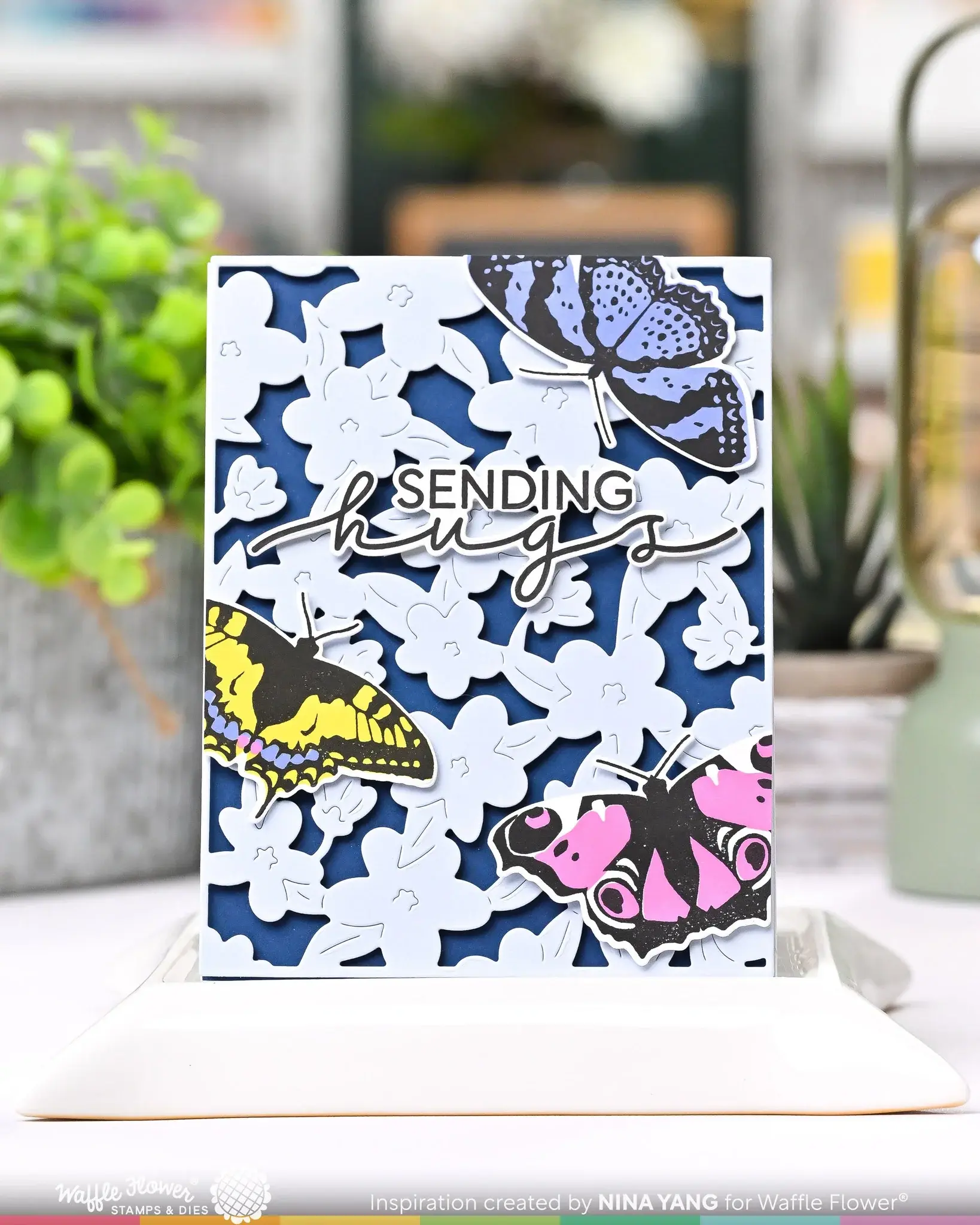 WAFFLE FLOWER WAFFLE FLOWER BUTTERFLY TRIO COLORING STENCIL