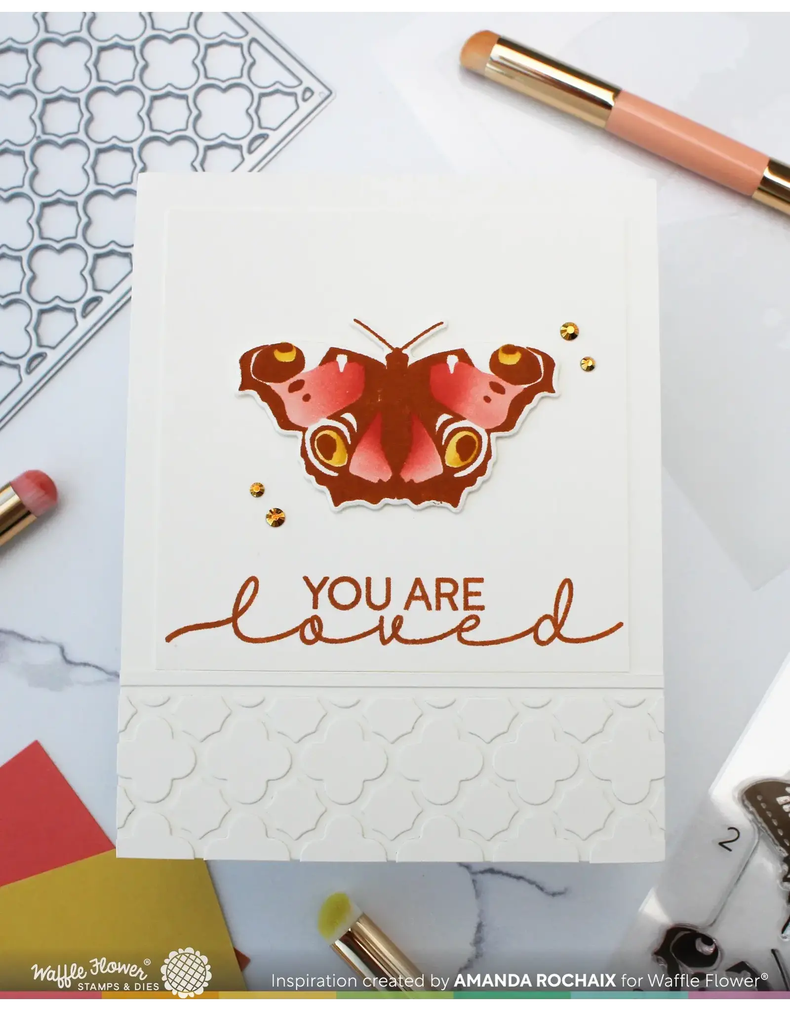 WAFFLE FLOWER WAFFLE FLOWER BUTTERFLY TRIO CLEAR STAMP SET